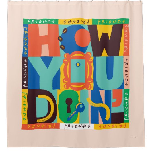 Rideaux De Douche AMIS™ | Comment faire' - Graphisme dynamique (Devant)