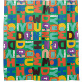 Rideaux De Douche AMIS™ | Comment faire un Motif dynamique (Devant)