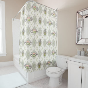 Rideaux De Douche AMIS™ Motif de Jacquard Perk Central