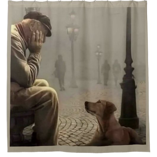 RIDEAUX DE DOUCHE AMIS POUR TOUJOURS (Devant)