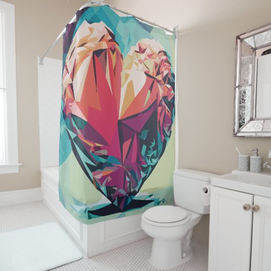 Rideaux De Douche Amour (En situation)