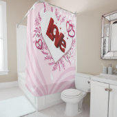 Rideaux De Douche Amour 3D (En situation)
