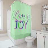 Rideaux De Douche Amour Et Joie Colorée (En situation)