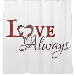 Rideaux De Douche Amour Toujours Rouge Tulipe Coeur Wreath