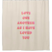 Rideaux De Douche Amour Un Autre Jean 13 34 Bible Verse Écriture (Devant)