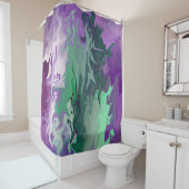 Rideaux De Douche Amusant Alien...... (En situation)