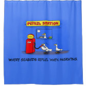 Rideaux De Douche Amusant goéland de mer petrel caricature humour (Devant)