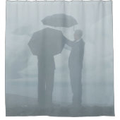 Rideaux De Douche Amusant nouveauté Foggy Umbrella Grey Art (Devant)