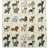 Rideaux De Douche Amusement Amoureux des chiens animal chiot (Devant)