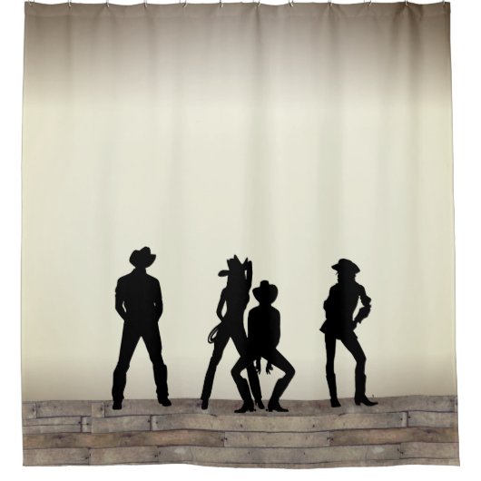 Rideaux De Douche Amusement Country Western (Devant)
