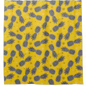 Rideaux De Douche Ananas Sur Or (Devant)