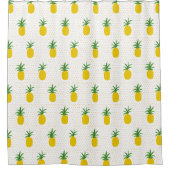 Rideaux De Douche Ananas tropicaux d'or (Devant)