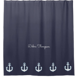 Rideaux De Douche anchors blue nautized