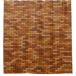 Rideaux De Douche Ancien arrière - plan de mur en brique sans coutur
