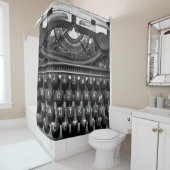 Rideaux De Douche ancienne machine à écrire utilisée dans la corresp (En situation)