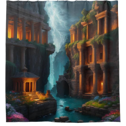 Rideaux De Douche Ancienne Maison de Bain - Pools Mythiques (Devant)