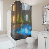 Rideaux De Douche Ancienne Maison de Bain - Rêve Byzantin (En situation)