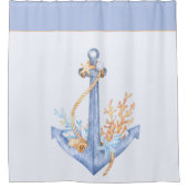 Rideaux De Douche Ancre aquarelle (Devant)