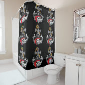 Rideaux De Douche Ancre du crâne pirate (En situation)