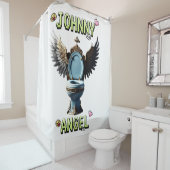 RIDEAUX DE DOUCHE ANGE JOHNNY (En situation)