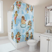 Rideaux De Douche angel cherub nuages antique (En situation)