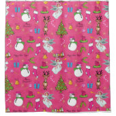 Rideaux De Douche Angel de Noël (Devant)