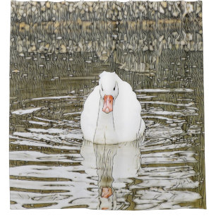 Rideaux De Douche Animal SmartMix - Swan