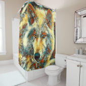 Rideaux De Douche AnimalArt_Wolf_004 (En situation)