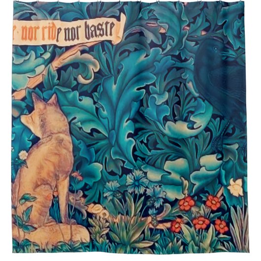 Rideaux De Douche Animals dans The Forest, William Morris (Devant)