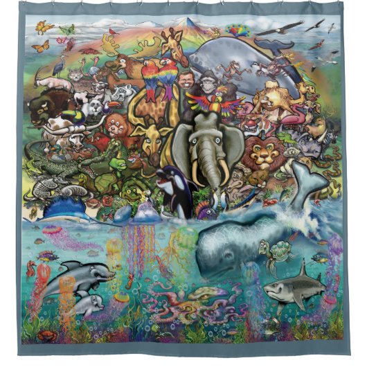 Rideaux De Douche Animaux (Devant)