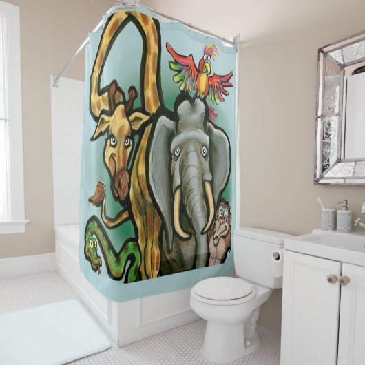 Rideaux De Douche Animaux (En situation)