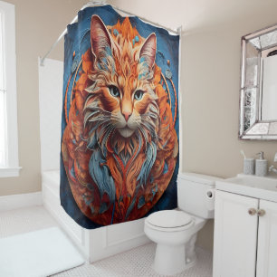 Rideaux De Douche Animaux de compagnie et portraits d'animaux sauvag