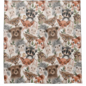 Rideaux De Douche Animaux des bois (Devant)