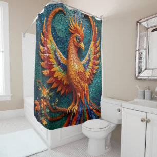 Rideaux De Douche Animaux et portraits d'animaux sauvages sur un ble