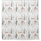 Rideaux De Douche Animaux forestiers des bois (Devant)