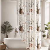 Rideaux De Douche Animaux forestiers des bois