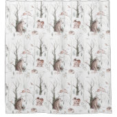 Rideaux De Douche Animaux forestiers des bois (Devant)