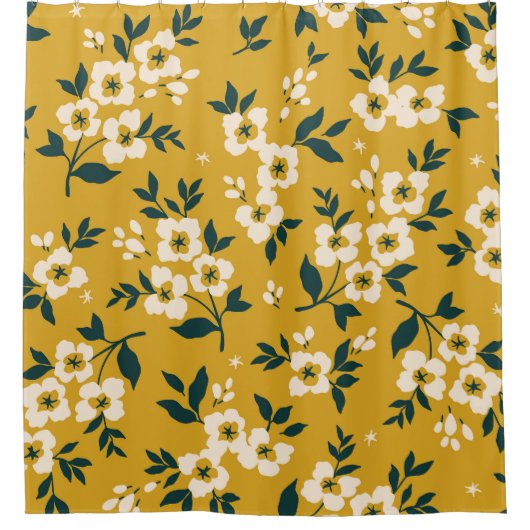 Rideaux De Douche Animaux forestiers, masques, motif de virus. (Devant)