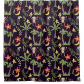 Rideaux De Douche Animaux tropicaux singes motifs sans soudure & mac (Devant)