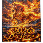 Rideaux De Douche Année du Cheval de Feu 2026 (Devant)