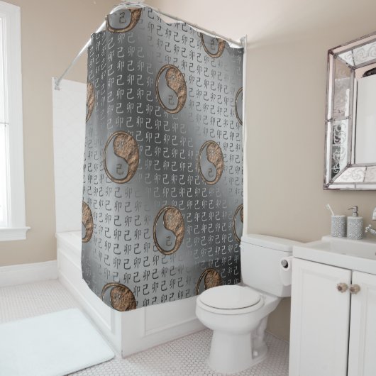 Rideaux De Douche Année du lapin terrestre (En situation)