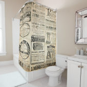 Rideaux De Douche Annonce de journal français 1897 (En situation)