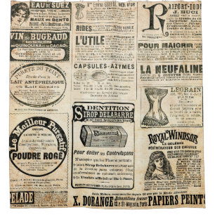 Rideaux De Douche Annonce de journal français 1897