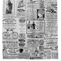 Annonces de journaux des années 1890 Ventes victor