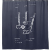 Rideaux De Douche Antique Golf Club 1900, Brevet (Devant)