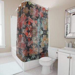 Rideaux De Douche Antique Grunge Vintage Vieux tapis de laine artisa