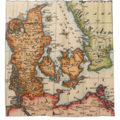 Rideaux De Douche Antique vieille carte inspirée (10) (Devant)