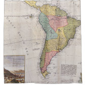 Rideaux De Douche Antique vieille carte inspirée (8) (Devant)