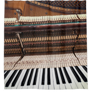 Rideaux De Douche Antique Vieux Concert Piano Photo