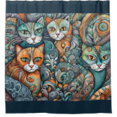 rideaux de douche apaisants pour chats 2 (Devant)